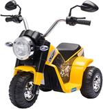 HOMCOM Moto Elettrica per Bambini 18-36 mesi a 3 Ruote Batteria Ricaricabile - Giallo