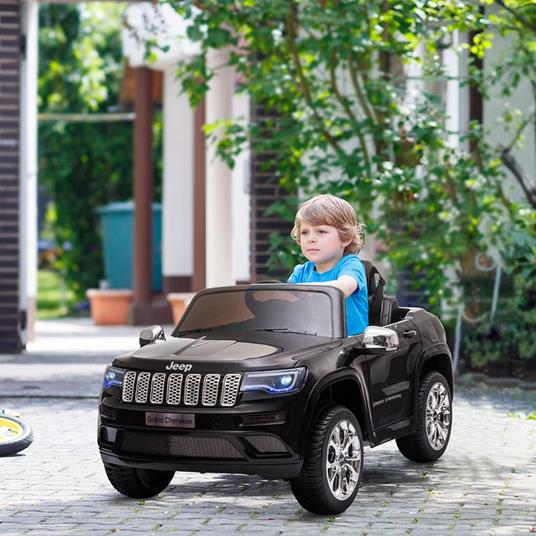 HOMCOM Macchina Elettrica Jeep per Bambini 12V Guida Manuale e con  Telecomando - Nero - HomCom - Elettriche - Giocattoli