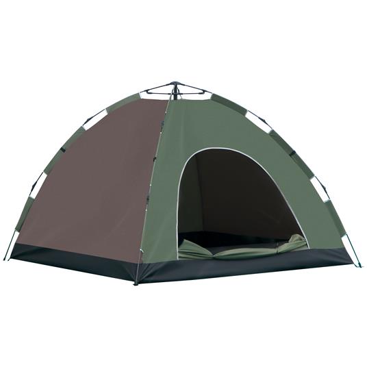 Outsunny Tenda da Campeggio Pop-Up per 4 Persone, con Borsa da Trasporto,  Ganci e Tasche, 210x210x135cm - Outsunny - Idee regalo | Feltrinelli