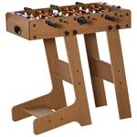 HOMCOM Calcio Balilla Pieghevole in Legno con 6 Aste, 18 Giocatori e Segnapunti, 69x37x70cm