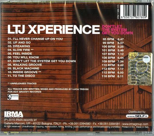 Dont Let the System Get You Dow - CD Audio di LTJ Xperience - 2