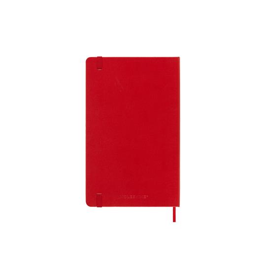 Agenda settimanale con spazio per note 12 mesi, 2025 Moleskine, Large, Copertina rigida, Rosso scarlatto - 13 x 21 cm - 6