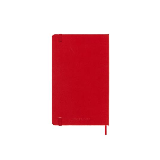 Agenda settimanale con spazio per note 18 mesi, 2024-2025 Moleskine, Large, Copertina rigida, Rosso scarlatto - 13 x 21 cm - 6