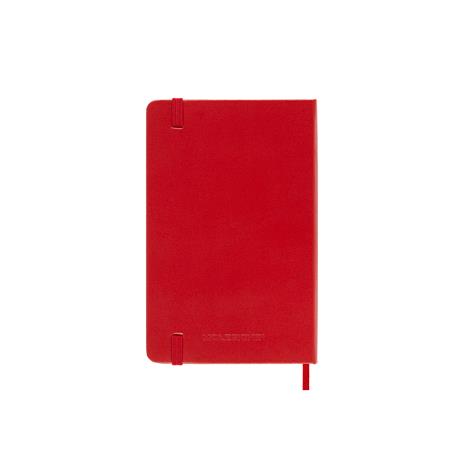 Agenda settimanale con spazio per note 18 mesi, 2024-2025 Moleskine, Pocket, Copertina rigida, Rosso scarlatto - 9 x 14 cm - 6