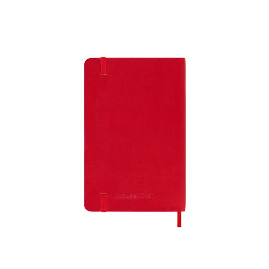 Agenda settimanale con spazio per note 18 mesi, 2024-2025 Moleskine, Pocket, Copertina morbida, Rosso scarlatto - 9 x 14 cm - 6