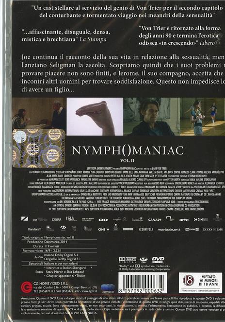 Nymphomaniac. Vol. 2 di Lars Von Trier - DVD - 2