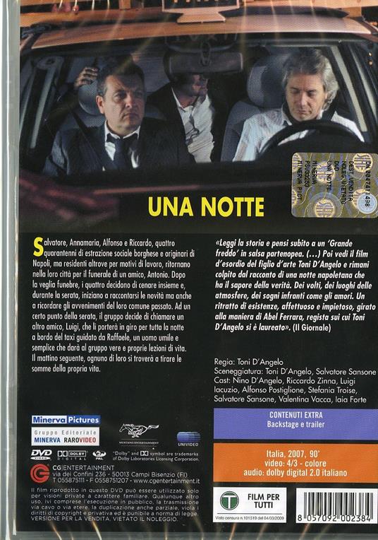 Una notte - DVD - Film di Toni D'Angelo Drammatico | laFeltrinelli