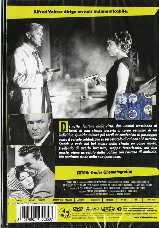 Alibi per un assasino di Alfred Vohrer - DVD - 2