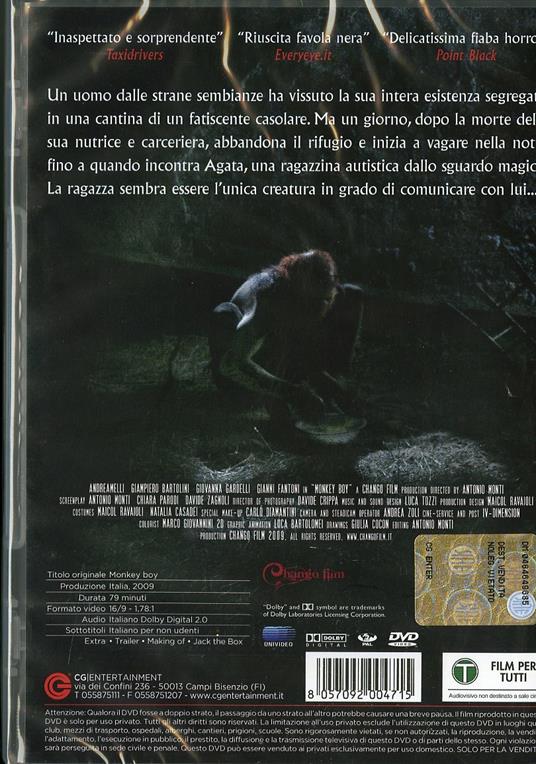 Monkey Boy di Antonio Monti - DVD - 2