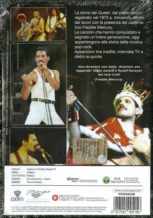 Queen. Storia di un mito - DVD - Film Documentario | laFeltrinelli