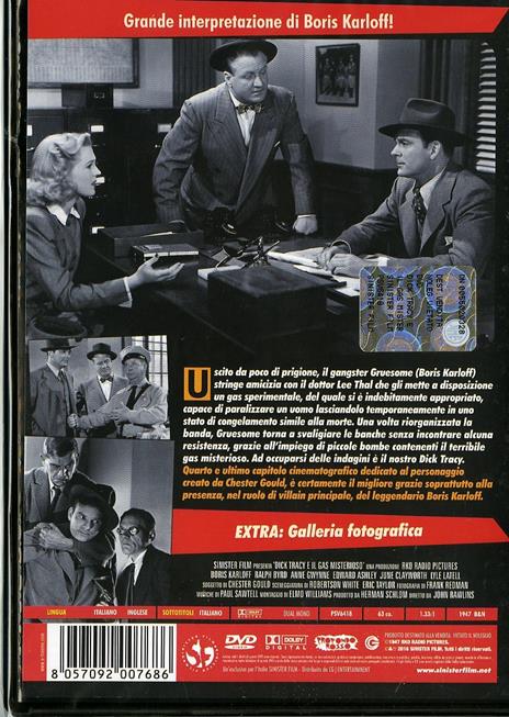 Dick Tracy e il gas misterioso di John Rawlins - DVD - 2