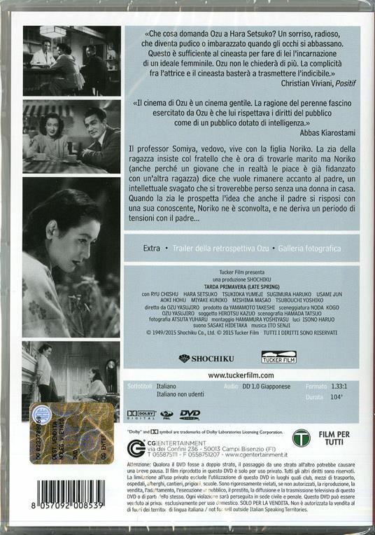 Tarda primavera - DVD - Film di Yasujiro Ozu Drammatico | Feltrinelli