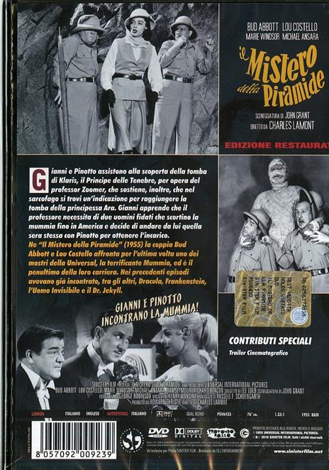 Il mistero della piramide. Edizione restaurata di Charles Lamont - DVD - 2