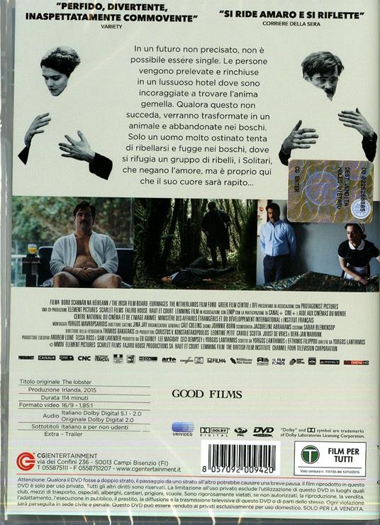 The Lobster di Yorgos Lanthimos - DVD - 2