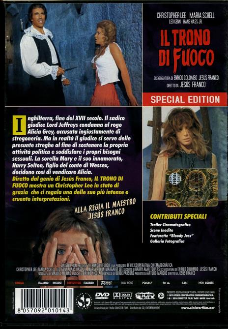 Il trono di fuoco di Jesus Franco - DVD - 2