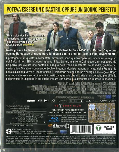 Perfect Day di Fernando León de Aranoa - Blu-ray - 2