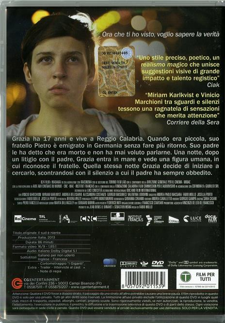 Il sud è niente di Fabio Mollo - DVD - 2