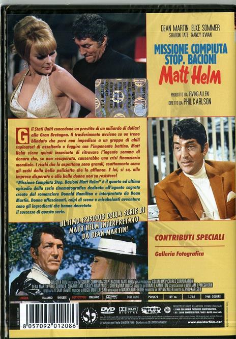 Missione compiuta, stop, bacioni Matt Helm di Phil Karlson - DVD - 2