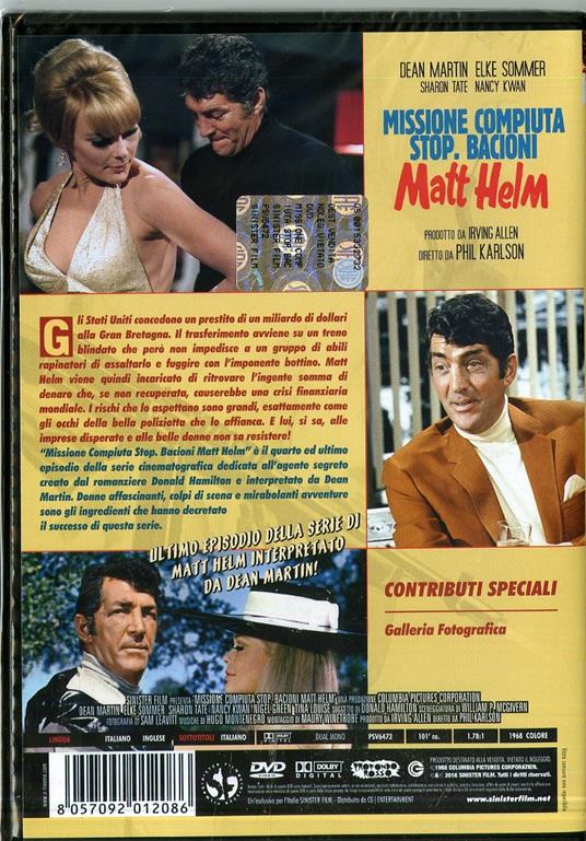 Missione compiuta, stop, bacioni Matt Helm di Phil Karlson - DVD - 2