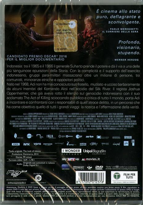 The Look of Silence di Joshua Oppenheimer - DVD - 2