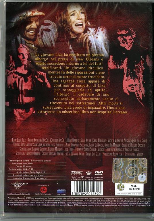 L' aldilà. E tu vivrai nei terrore! di Lucio Fulci - DVD - 2