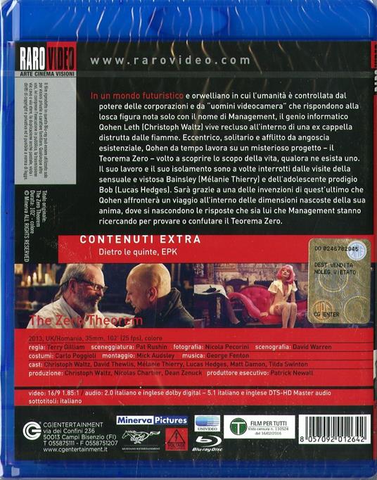 The Zero Theorem di Terry Gilliam - Blu-ray - 2