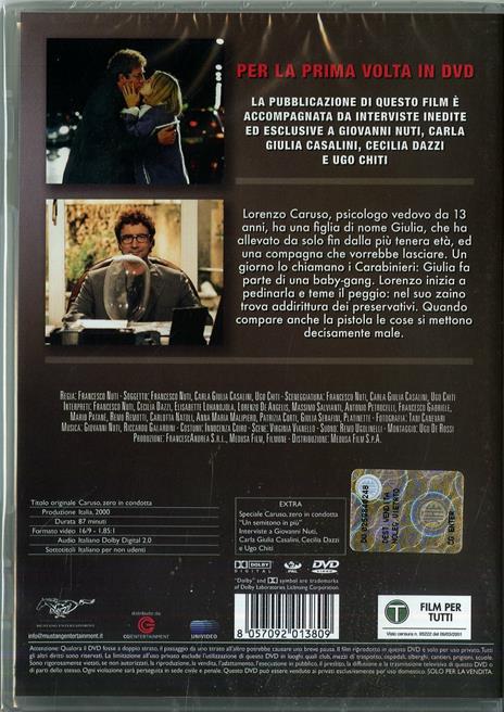 Caruso zero in condotta DVD Film di Francesco Nuti Commedia