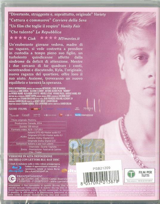 Mommy di Xavier Dolan - Blu-ray - 2