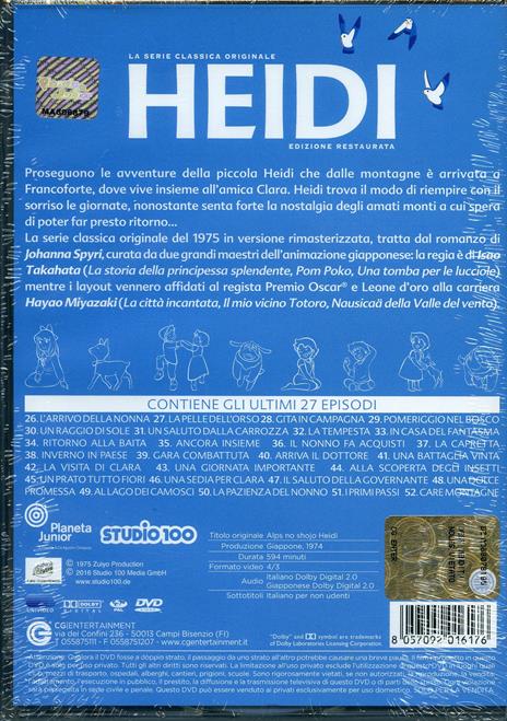 Heidi Serie Classica Rimasterizzata. Vol. 2 (5 DVD) di Isao Takahata - DVD - 2