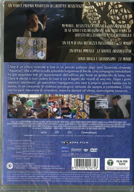 Aquarius (DVD) di Kleber Mendonça Filho - DVD - 2