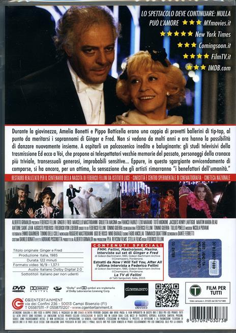 Ginger e Fred (DVD) di Federico Fellini - DVD - 2