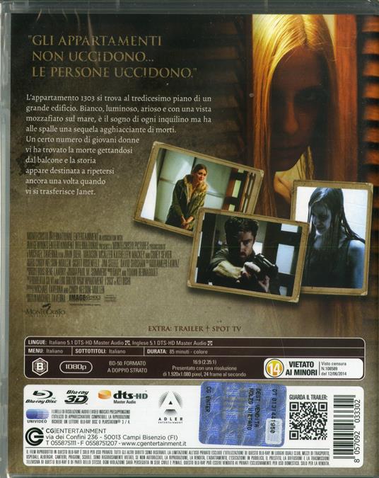 1303: La paura ha inizio (Blu-ray 3D) di Michael Taverna - Blu-ray - 2