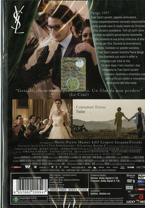 Yves Saint Laurent - DVD - Film di Jalil Lespert Drammatico | laFeltrinelli