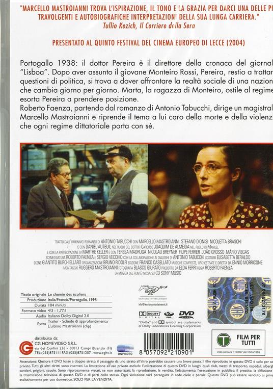 Sostiene Pereira di Roberto Faenza - DVD - 2