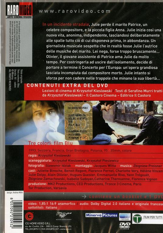 Film blu. Tre colori di Krzysztof Kieslowski - DVD - 2