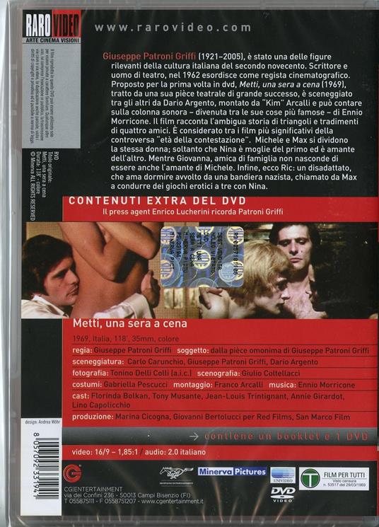 Metti, una sera a cena di Giuseppe Patroni Griffi - DVD - 2