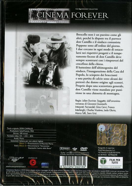 Don Camillo (2 DVD)<span>.</span> Collector's Edition di Julien Duvivier - DVD - 2