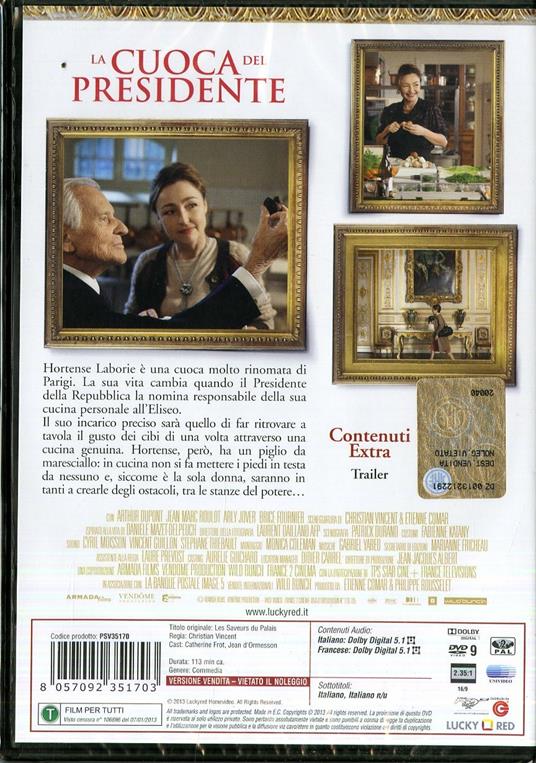 La cuoca del presidente di Christian Vincent - DVD - 2