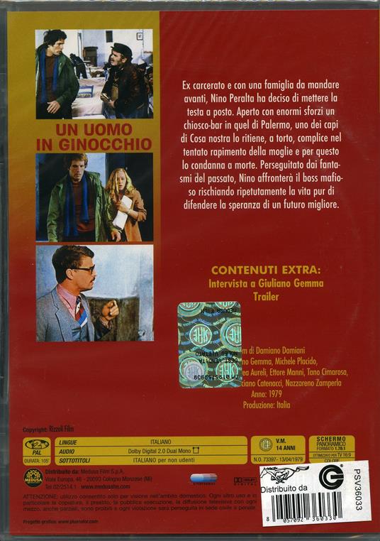 Un uomo in ginocchio - DVD - Film di Damiano Damiani Drammatico