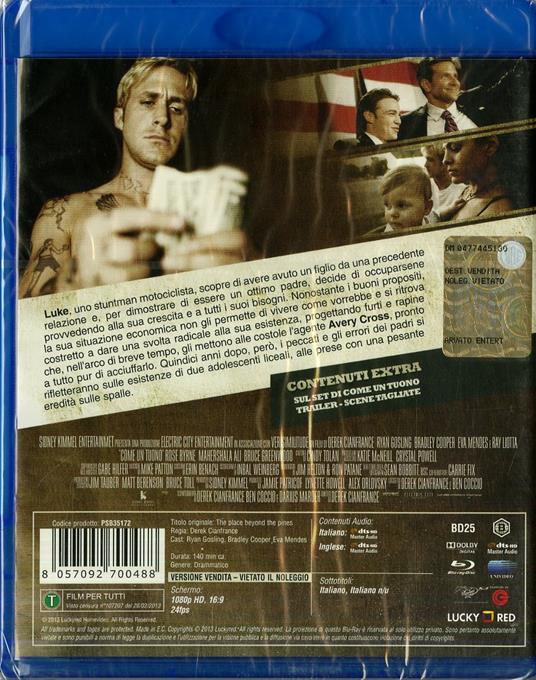 Come un tuono di Derek Cianfrance - Blu-ray - 2