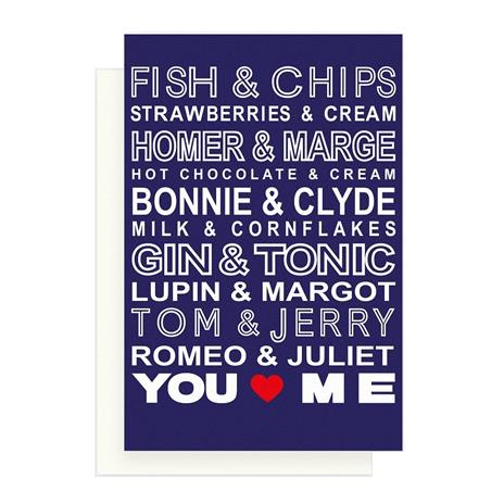 Biglietto auguri Io e te Legami Unusual Greeting Cards You & Me - 11,5x17 - 2