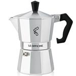 Caffettiera Amika 3 Tazze in Lega di Alluminio Macchinetta Caffe Moka Silver