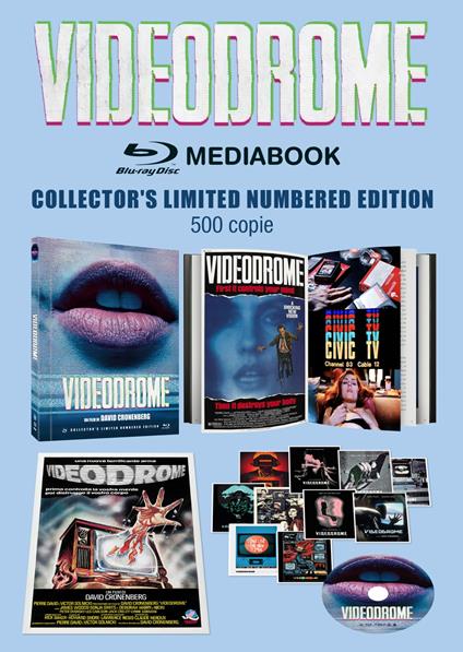 Videodrome (Collector's Limited Numbered Edition Mediabook) (DVD) di David Cronenberg - Blu-ray