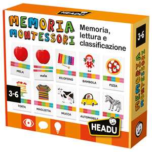 Giocattolo Memoria Montessori Headu
