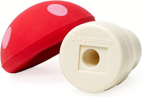 Gomma con temperamatite rosso Legami, Magic Mushroom Eraser With Pencil Sharpener - Red - 2