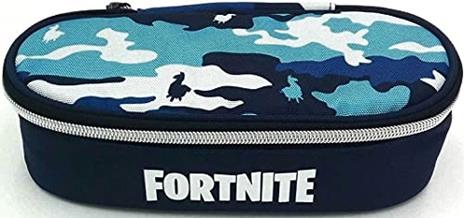 Astuccio ovale organizzato Fortnite Camo Verde - 22x6x9,5 cm - 3