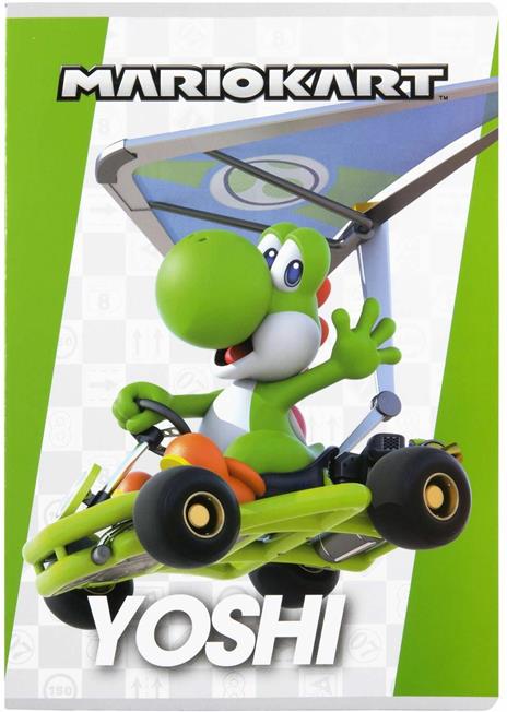 Quaderno Maxi Righe 1-2 elementare Mariokart - 5