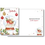 Biglietto Natale Wish&Bloom Snowglobe