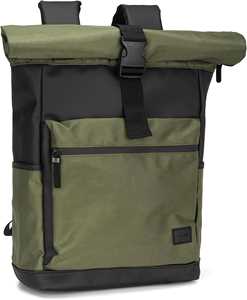 Cartoleria Zaino ufficio Rolltop Comix U Classic Military, verde militare Comix