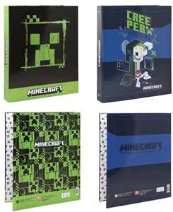 Cartoleria Raccoglitore Copertina Anelli Maxi Extra 30mm Minecraft Panini